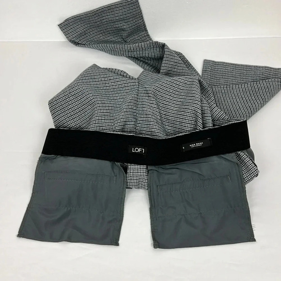 Loft Women’s 6 High Waist Houndstooth Print Pant Great Condition - Picture 8 of 11